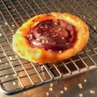 Roasted Damson Plum and Cherry Tart