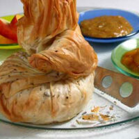 Curried Brie Wrapped in Phyllo