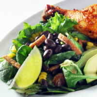 Fresh Greens with Peanut Lime Dressing