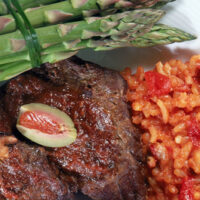 Risotto with Beef Tenderloin & Shiitake Mushrooms