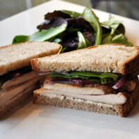 Southwest Chicken Sandwich with Pomegranate Chutney