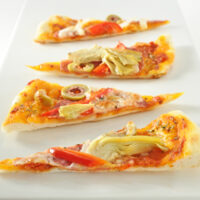 Thin Crust Artichoke and Genoa Salami Pizza