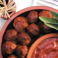 Beer Barbecued Meat Balls